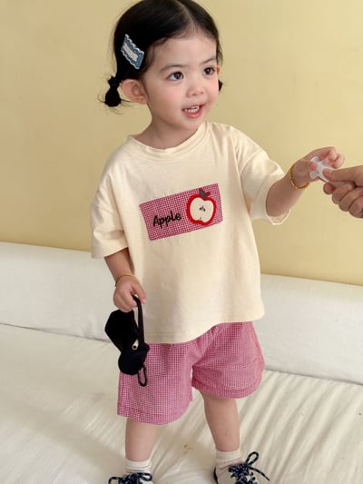 幼稚園穿搭格子拼布系列7