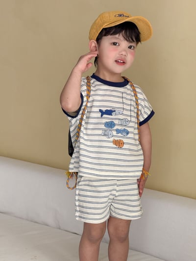 六隻小魚條紋套裝22