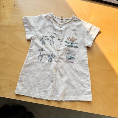民俗風刺繡棉麻手足套裝7