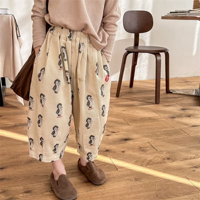 推 ♡ 韓系滿版企鵝長褲25