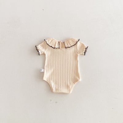 大片花領坑條包屁衣13