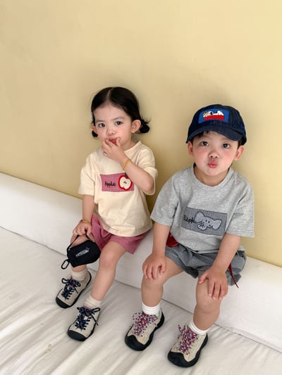 幼稚園穿搭格子拼布系列12