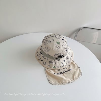 恐龍插畫速乾防潑水遮陽漁夫帽4
