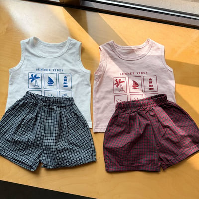 夏季六宮格背心套裝6