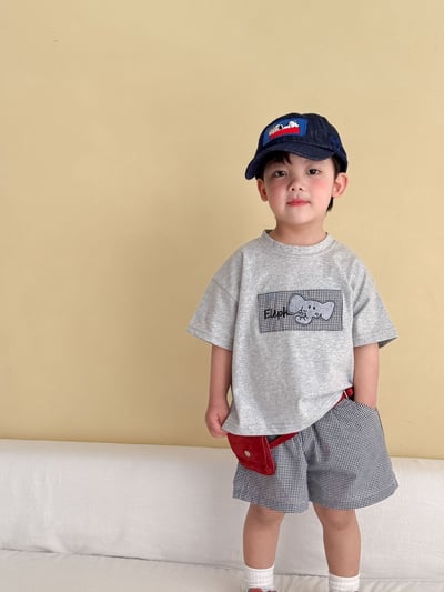 幼稚園穿搭格子拼布系列10