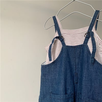 推 ♡ 韓系經典軟牛仔吊帶褲 (自留款)5