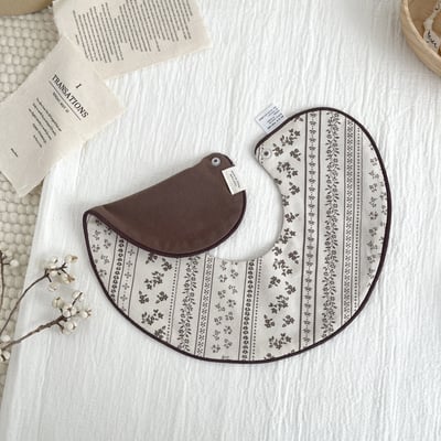 韓系雙面圓形圍兜兜13