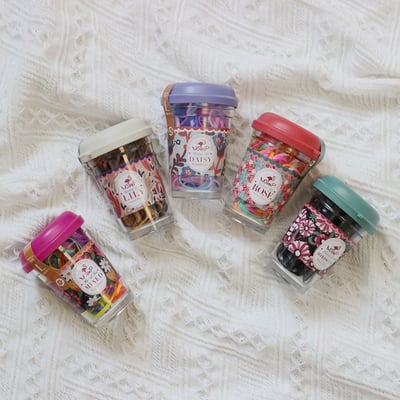 韓系小罐綁髮橡皮筋(外出攜帶方便)2