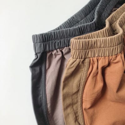 門市熱銷森系滾邊撞色短褲7