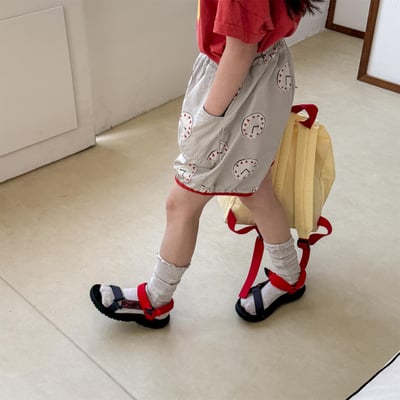 韓系童趣滿版塗鴉布短褲20