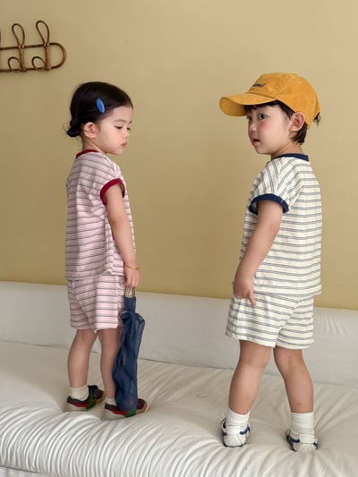 六隻小魚條紋套裝3