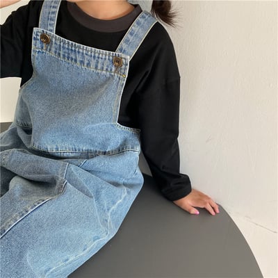 韓系小眾版型牛仔吊帶褲11