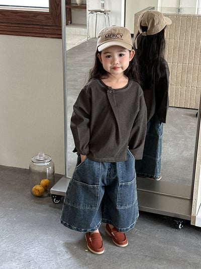 日系打摺扣式簡約上衣(自留款)5