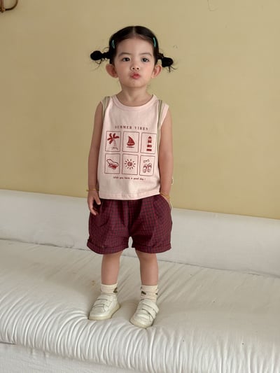 夏季六宮格背心套裝15