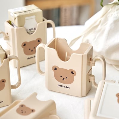 韓風利樂包專用杯托(可收納)2