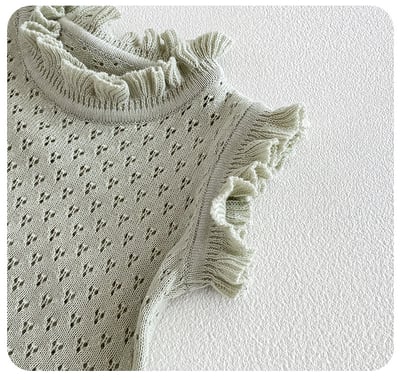 小氣質木耳立領吊帶包屁衣6