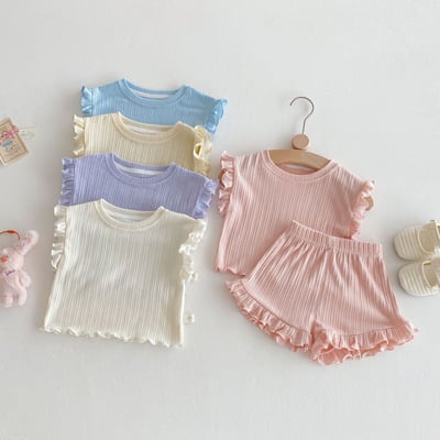 推 ♡ 簡約素色居家透氣套裝4