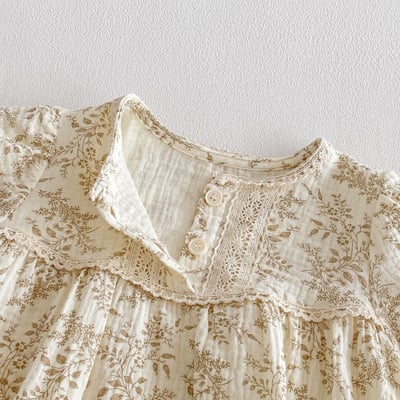 韓系棉質碎花包屁衣3