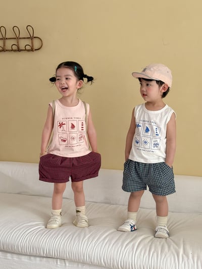 夏季六宮格背心套裝20