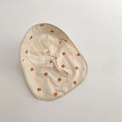 質感小熊護頸遮陽帽8