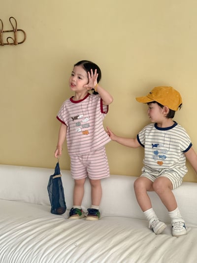 六隻小魚條紋套裝19