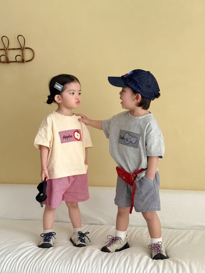 幼稚園穿搭格子拼布系列13