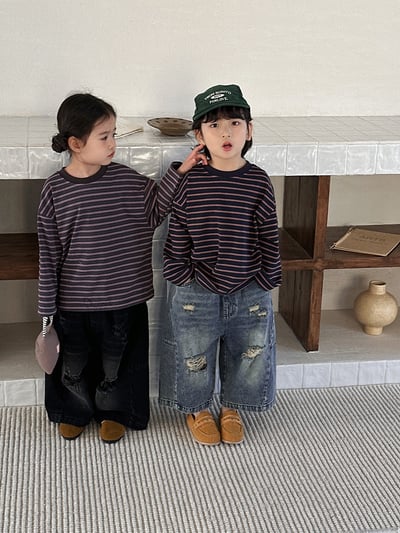 經典簡約條紋長袖薄上衣14