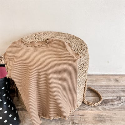 熱銷 ⛧ 坑條木耳邊打底衣8