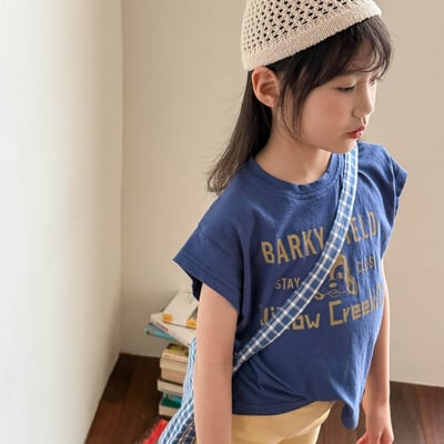 美式小狗落肩T22