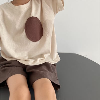 韓系薄款圓點補丁T7