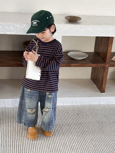 經典簡約條紋長袖薄上衣18