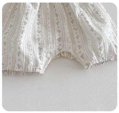 小森系碎花吊帶包屁衣10