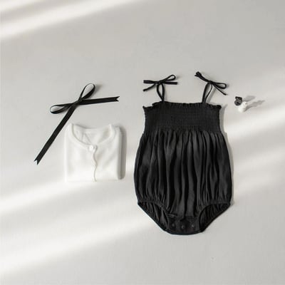 推 ♡ 韓國綁帶抓皺包屁衣3