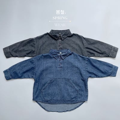 天絲棉牛仔休閒襯衫(自留款)4