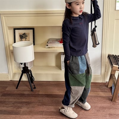 復古拼花布特色中性哈倫長褲(自留款)21