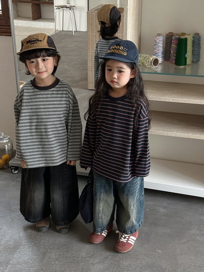 經典簡約條紋長袖薄上衣3