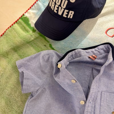 韓系棒球小熊跳色領襯衫14