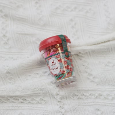 韓系小罐綁髮橡皮筋(外出攜帶方便)7