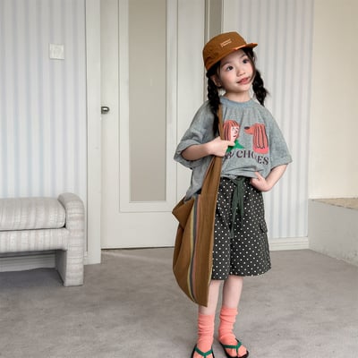 韓系塗鴉落肩寬鬆T20