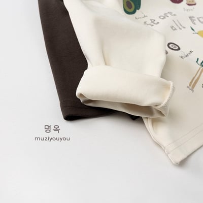 水果塗鴉薄長袖上衣9