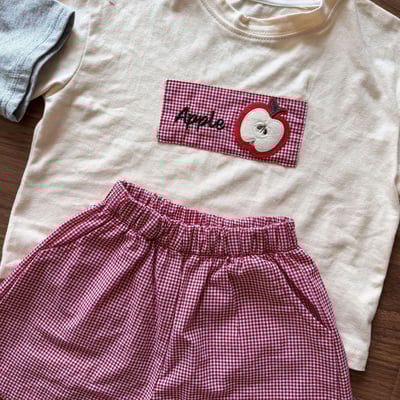 幼稚園穿搭格子拼布系列18