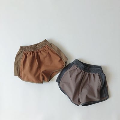 門市熱銷森系滾邊撞色短褲3