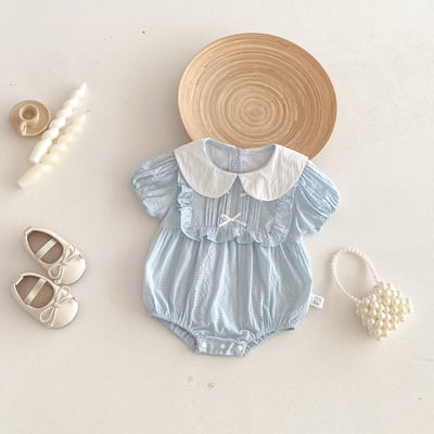 娃娃領學院風包屁衣1