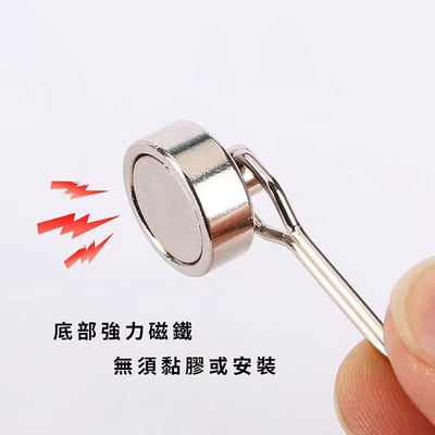 《磁吸金屬掛鉤》兩入組 廚房掛勾 居家收納 磁鐵掛鉤 掛鉤 生活收納5