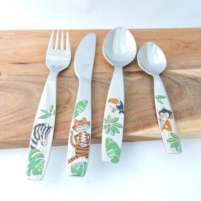 《 德國雙人牌 /兒童餐具組/叢林系列》TWIN KIDS/07135-210-0【平行輸入】5