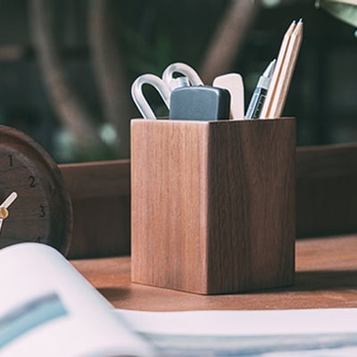 木製良品《胡桃木筆筒》6