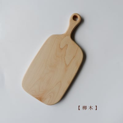 《原木麵包砧板》櫸木/胡桃木10