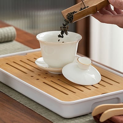 《羊脂白玉瓷旅行茶具套組》附收納盒8