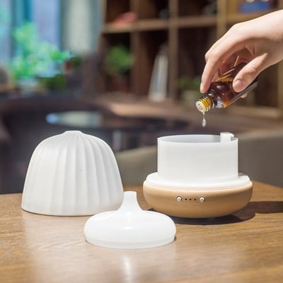 《白玉菊石實木底座香薰》180ml5