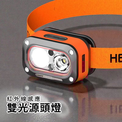 《輕便感應頭燈》5檔燈光  LED燈 掛燈 露營燈 頭燈2